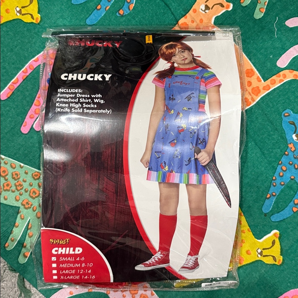 NWT CHUCKY CHILD COSTUME SMALL 4-6 - Picture 2 of 3